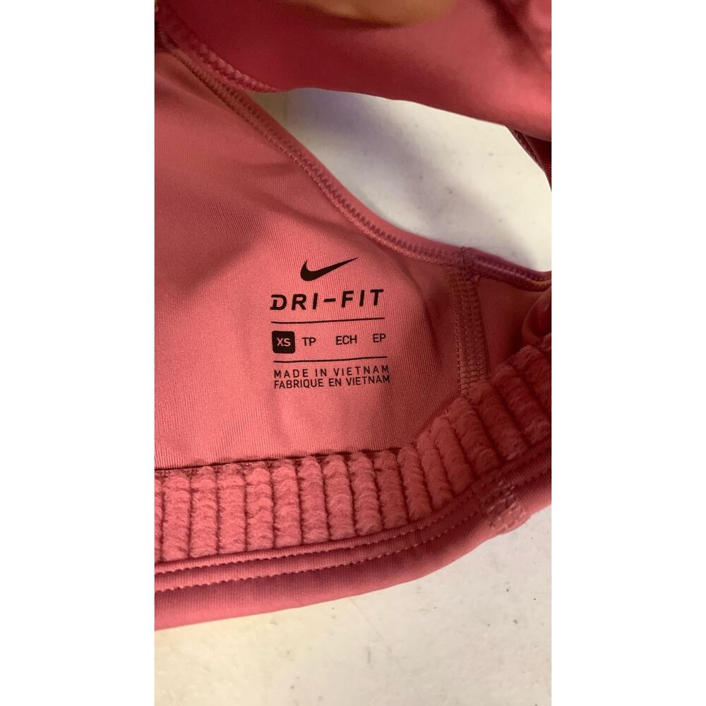 Nike Women’s XS Pro Swoosh Medium Sports Bra, Desert Berry - Picture 4 of 6